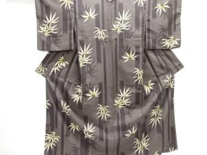 竹笹模様小紋着物